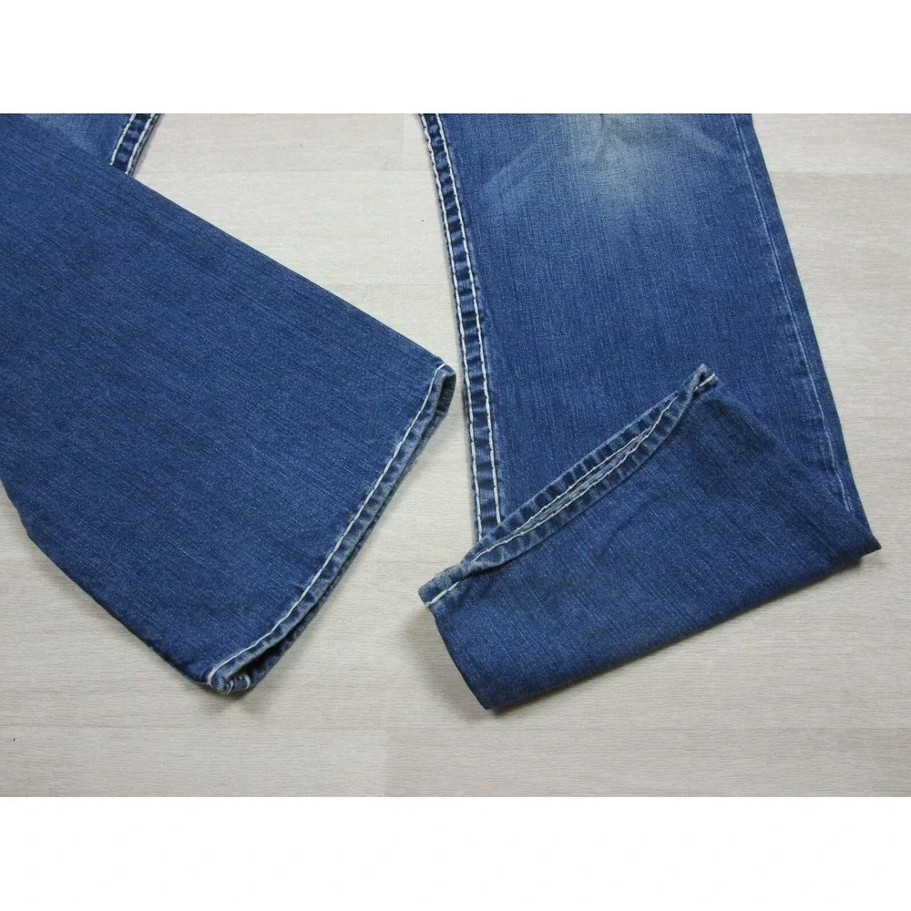 True Religion Mens Designer Jeans -Bobby Super T World Tour USA Straight 42x33.5
